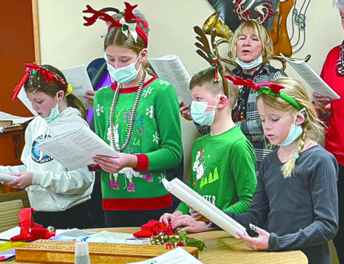 Christmas music for residents of Frederic nursing home