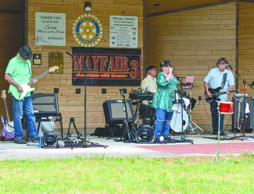 Groovy music from Mayfair 3 with Monica Louise draws crowd at Crooked Lake Park