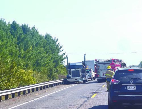 Semi Accident Outside of Luck