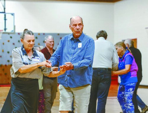 Learn to swing, step, and dance with the Friendly Twirlers Square Dance Club