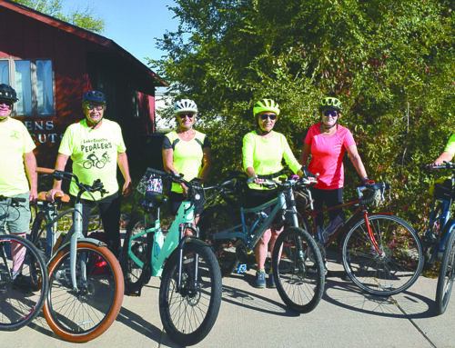 Lake Country Pedalers riding through the fall