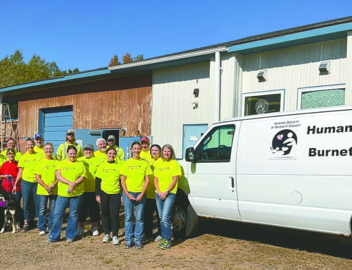 Fresh paint at Humane Society of Burnett County for Co-op Month