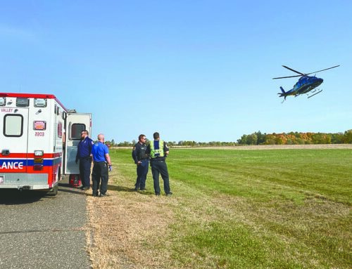 72-year-old man medical helicoptered to Twin Cities