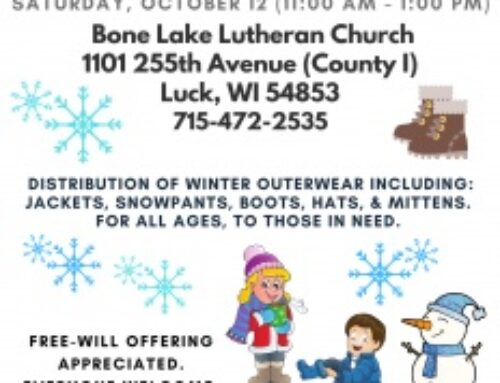 Gift of Warm Clothing at Bone Lake Lutheran