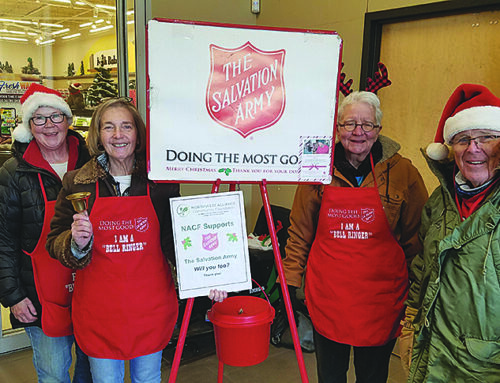 NACF Board members ring bells in Siren