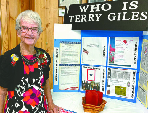 Terry Giles earns Legion Auxiliary Member of the Year