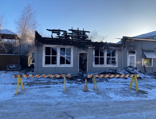 Smoke, flames destroy Luck barbershop