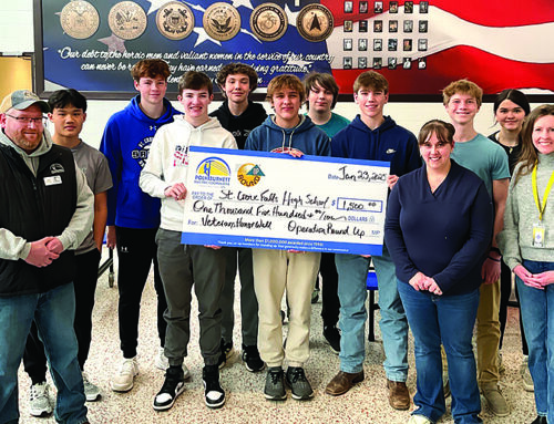 Polk-Burnett Operation Round Up supports Veterans Honor Wall at St. Croix Falls High School