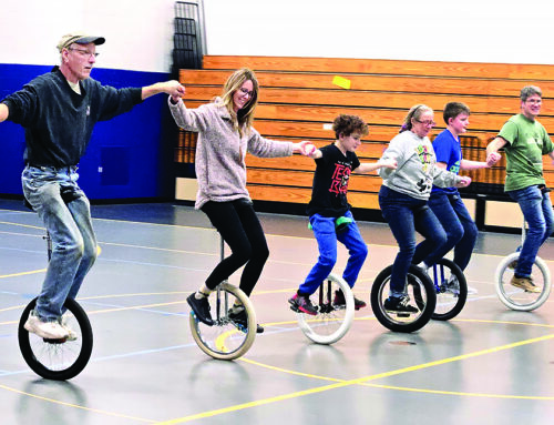 Unicycle classes roll out in Frederic