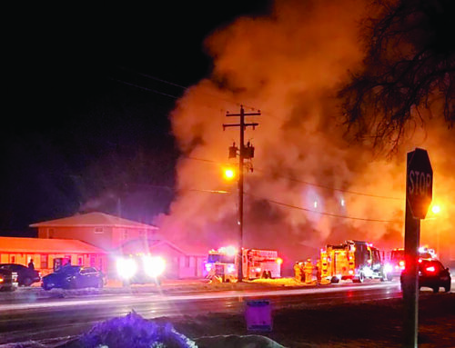 Smoke, flames engulf Dresser’s The Valley Motel