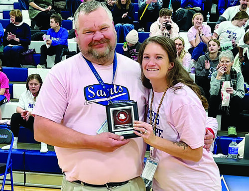 St. Croix Falls celebrates Mark Sirinek with Athletic Service Award