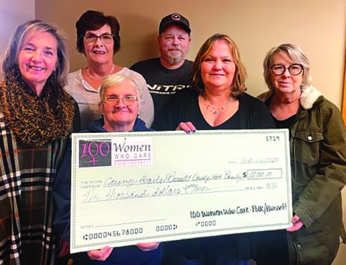 100 Women Who Care – Polk/Burnett members donate $11,600 to two area non-profit groups