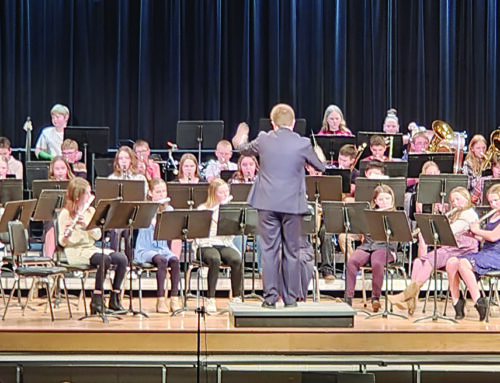 Grantsburg Middle School Music Department presents their winter concert to a packed house.