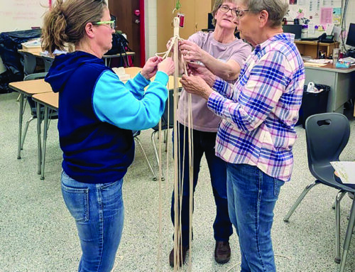 Luck Community Ed. holds macrame class