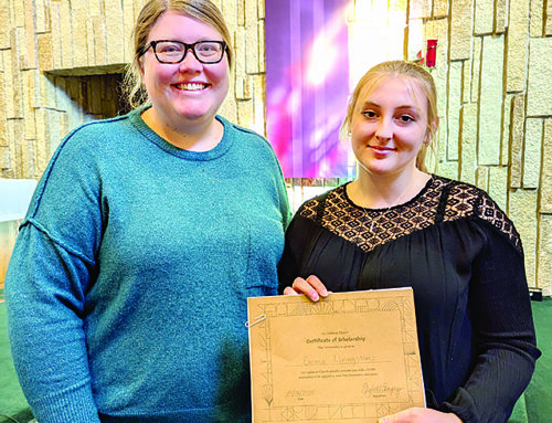 Joy Lutheran Church presents scholarship