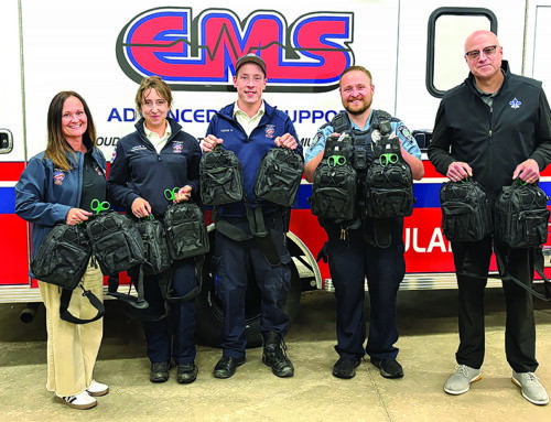 St. Croix Falls School District and St. Croix Falls Police Department receive donation from EMS partner