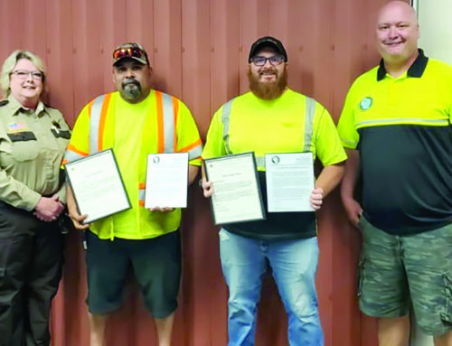 Two highway department workers recognized for heroic act