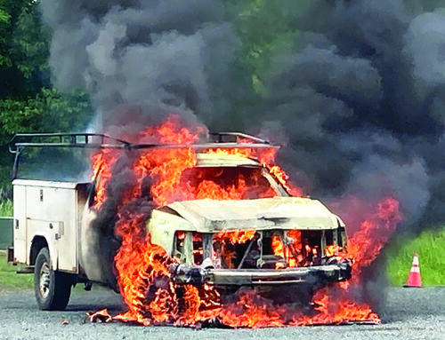 Frederic Fire Department responds to vehicle fire
