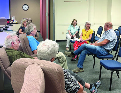 Burnett County Republicans visit with State Rep. Duke Tucker