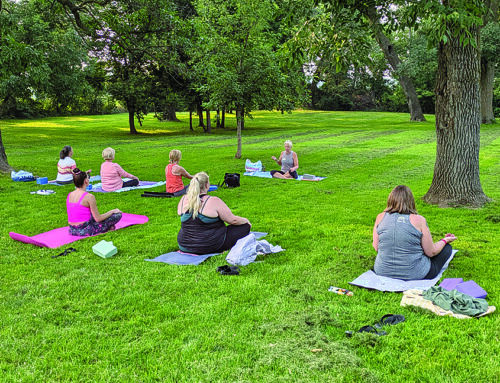 Midsummer yoga class encourages connection