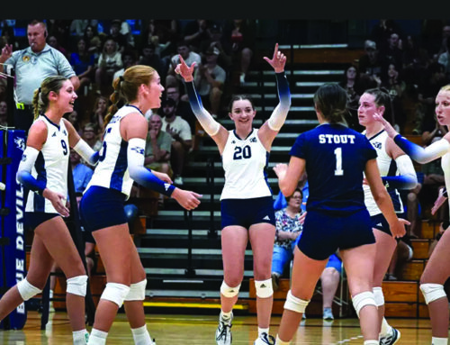 Horgan helps Stout’s volleyball revival