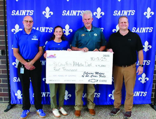 St. Croix Falls Athletics Department receives $4,000 donation from Johnson Motors