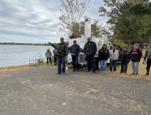 St. Croix Chippewa release 397 young sturgeons into Clam Lake in restoration effort